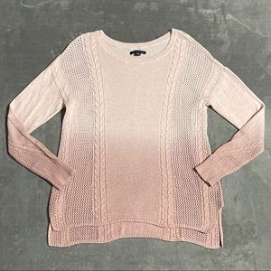 American Eagle Thin Knit Pink Ombré Sweater!